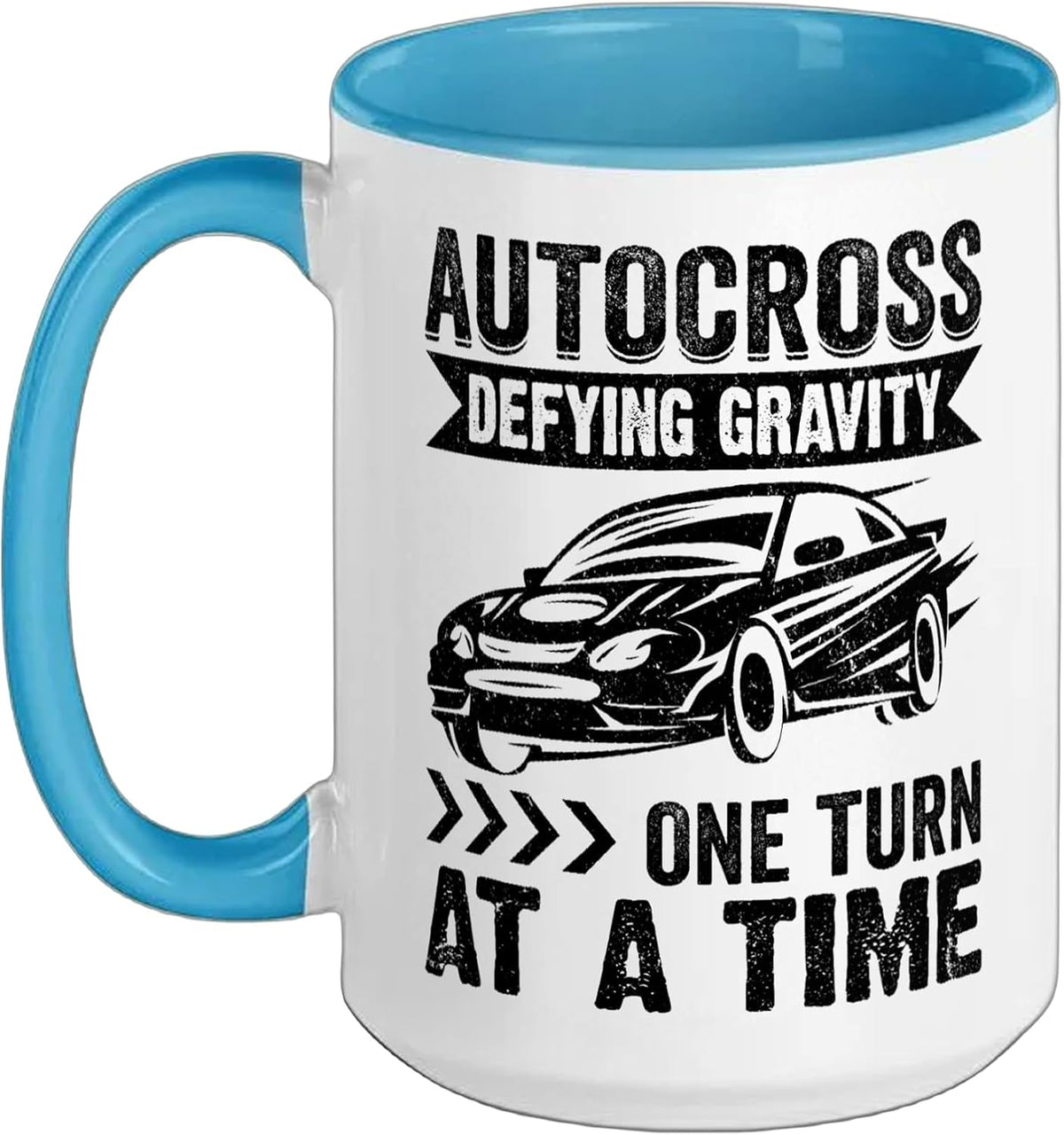 Autocross Defying Gravity One Turn At A Time Car Racing Ceramic Mug