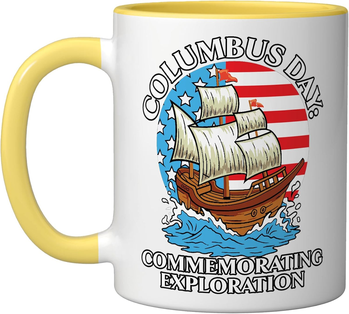 Columbus Day: Commemorating Exploration Columbus Day Ceramic Mug