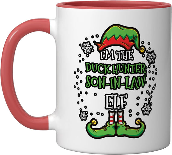 Im The Duck Hunter Son In Law Elf Christmas Ceramic Mug