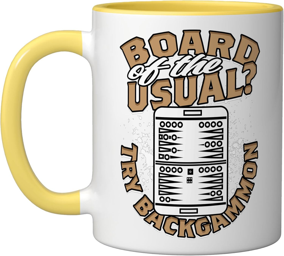 Board Of The Usual? Try Backgammon Ceramic Mug