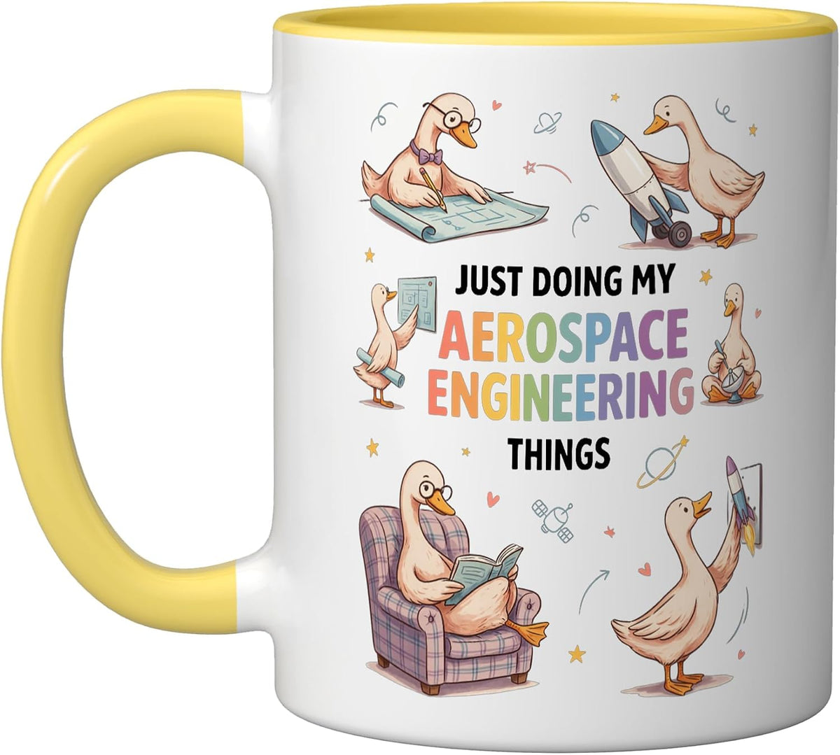 Aerospace Engineer Rocket Science Spacecraft Design Ceramic Mug