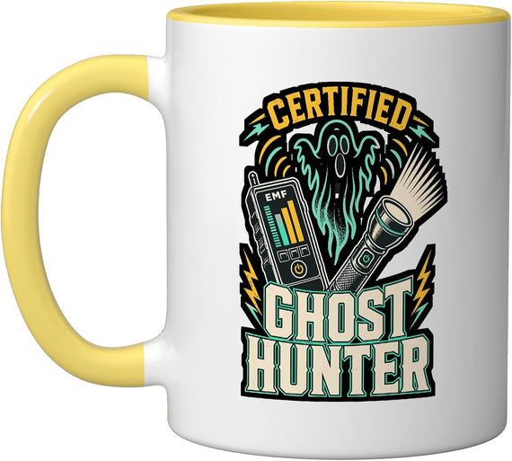 Certified Ghost Hunter Paranormal Investigation Emf Meter Ceramic Mug
