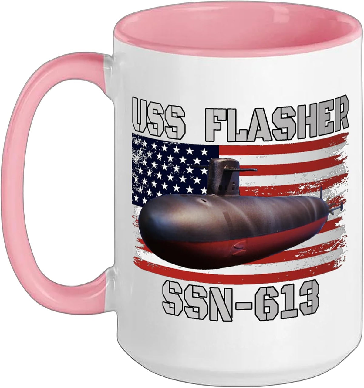 Submarine Uss Flasher Ssn-613 Veteran Grandfather Dad Son Ceramic Mug