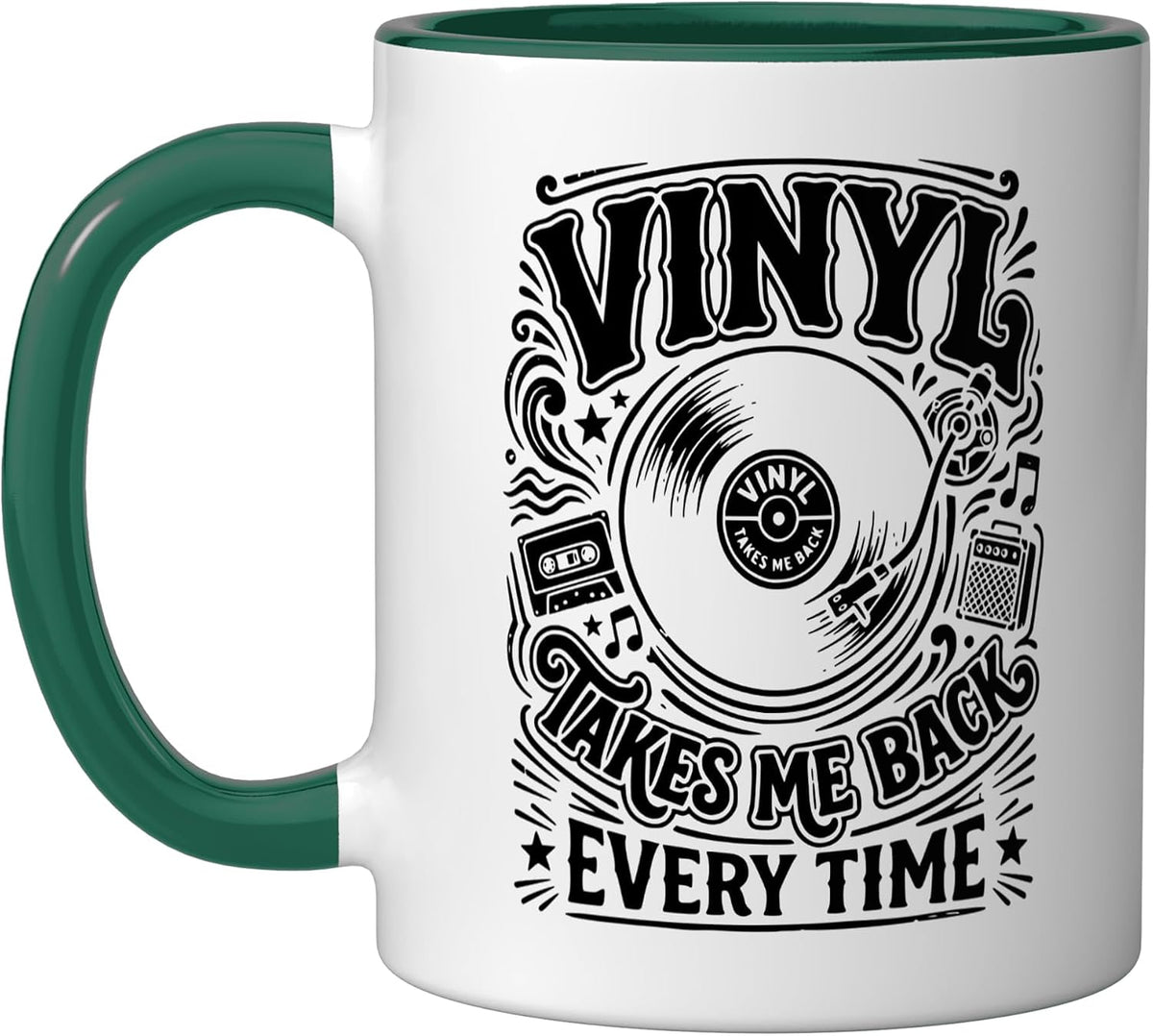 Vinyl Record Player Vinyl Collector Retro Music Lover Ceramic Mug