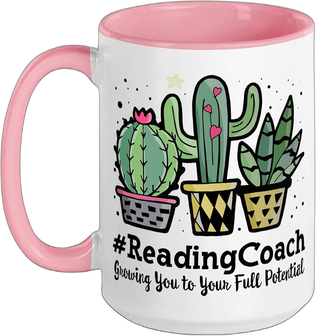 Reading Coach Cactus Growing Full Potential Ceramic Mug