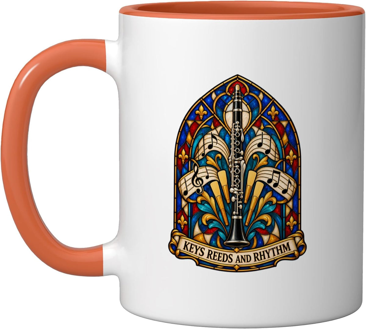 Keys Reeds And Rhythm Clarinetist Woodwind Music Ceramic Mug