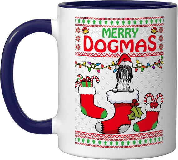 Merry Dogmas English Pointer Dog Ugly Christmas Xmas Ceramic Mug
