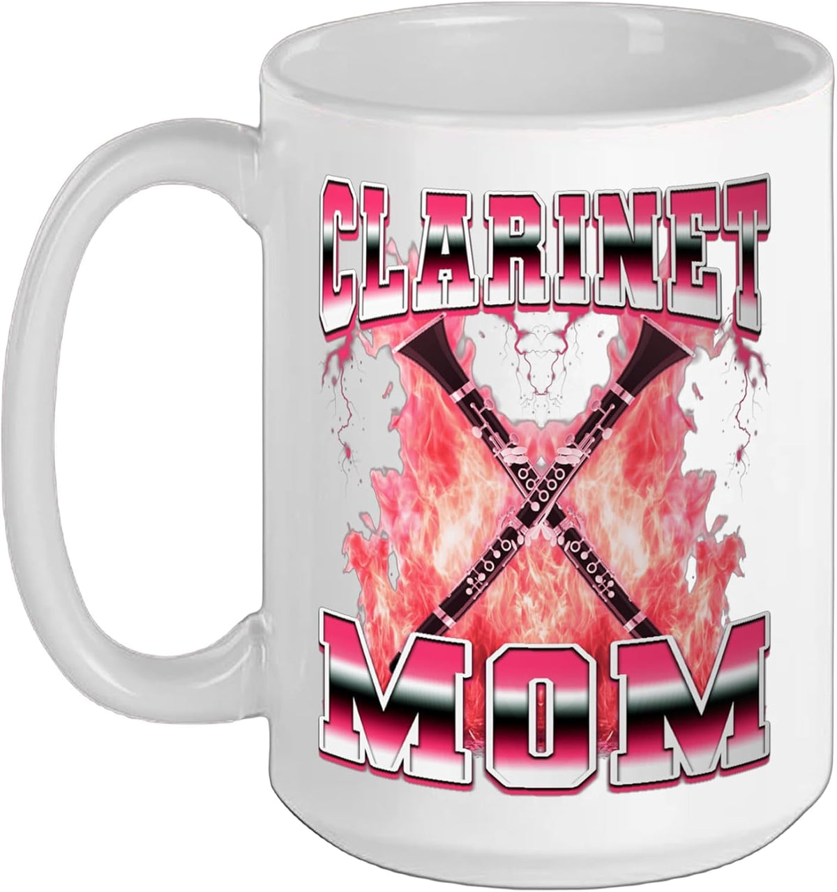 Clarinet Mom Instrument Clarinet Player Clarinetist 90s Ceramic Mug