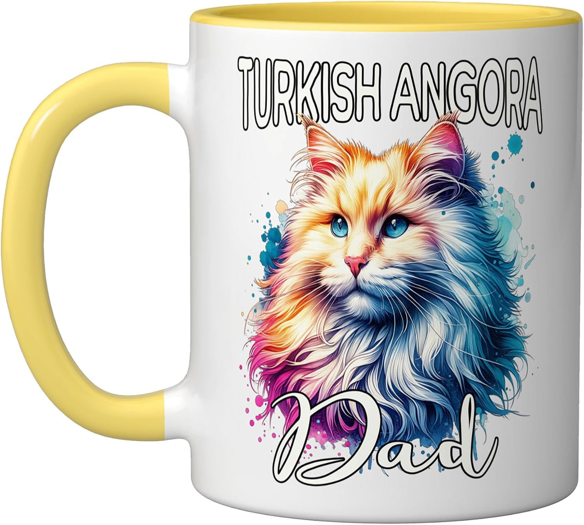 Turkish Angora Dad Turkish Angora Cat Christmas Ceramic Mug