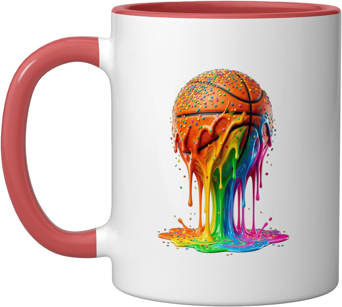 Drip Basketball Ice Cream Lover Dripping Basketball Player Ceramic Mug