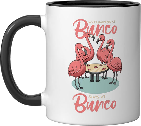Flamingo Bunco Joke Design For A Bunco Party Ceramic Mug