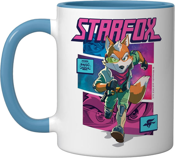 The Super Mario Galaxy Movie Starfox Fox Mccloud Action Ceramic Mug