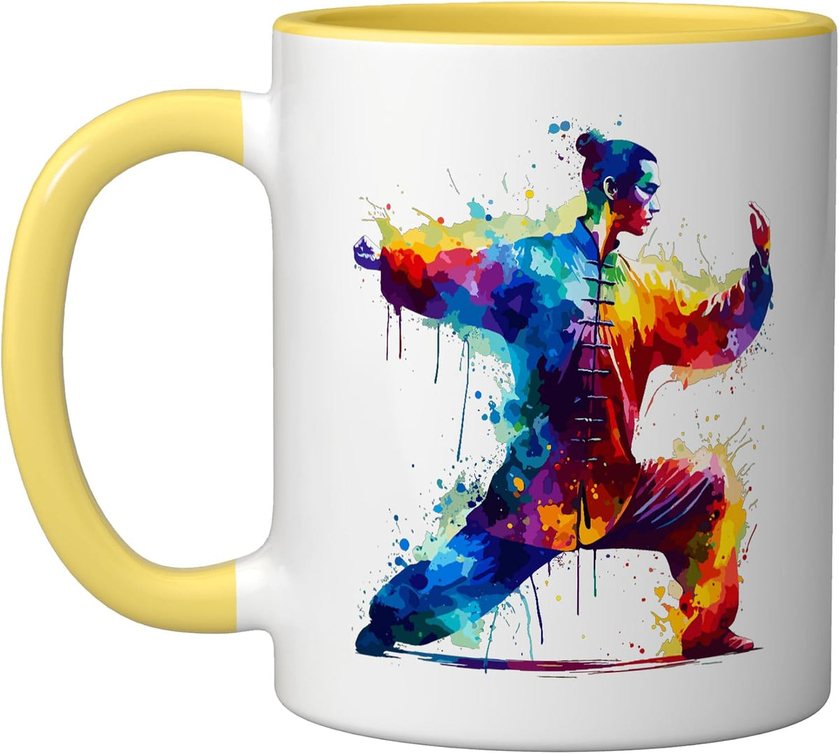 Splash Art Tai Chi Chinese Martial Arts Martial Artist Ceramic Mug