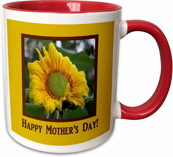 Morning Sunflower, Happy Mothers Day Ceramic Mug
