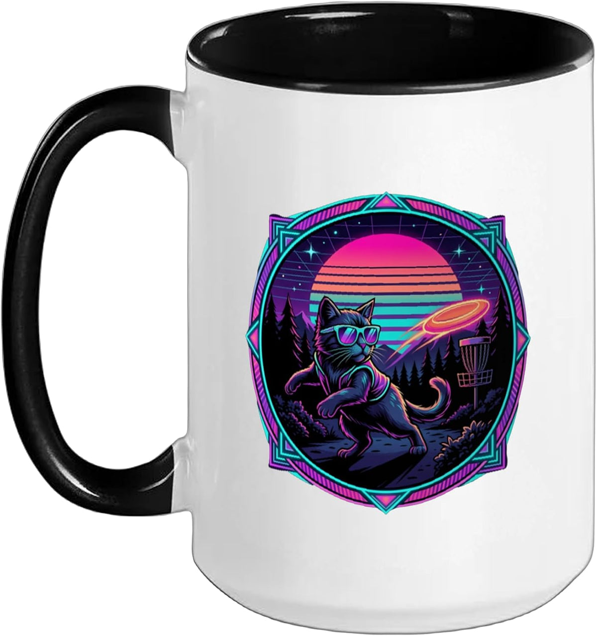 Disc Golf Basket Frolfing Disc Golf Player Disc Golfer Ceramic Mug