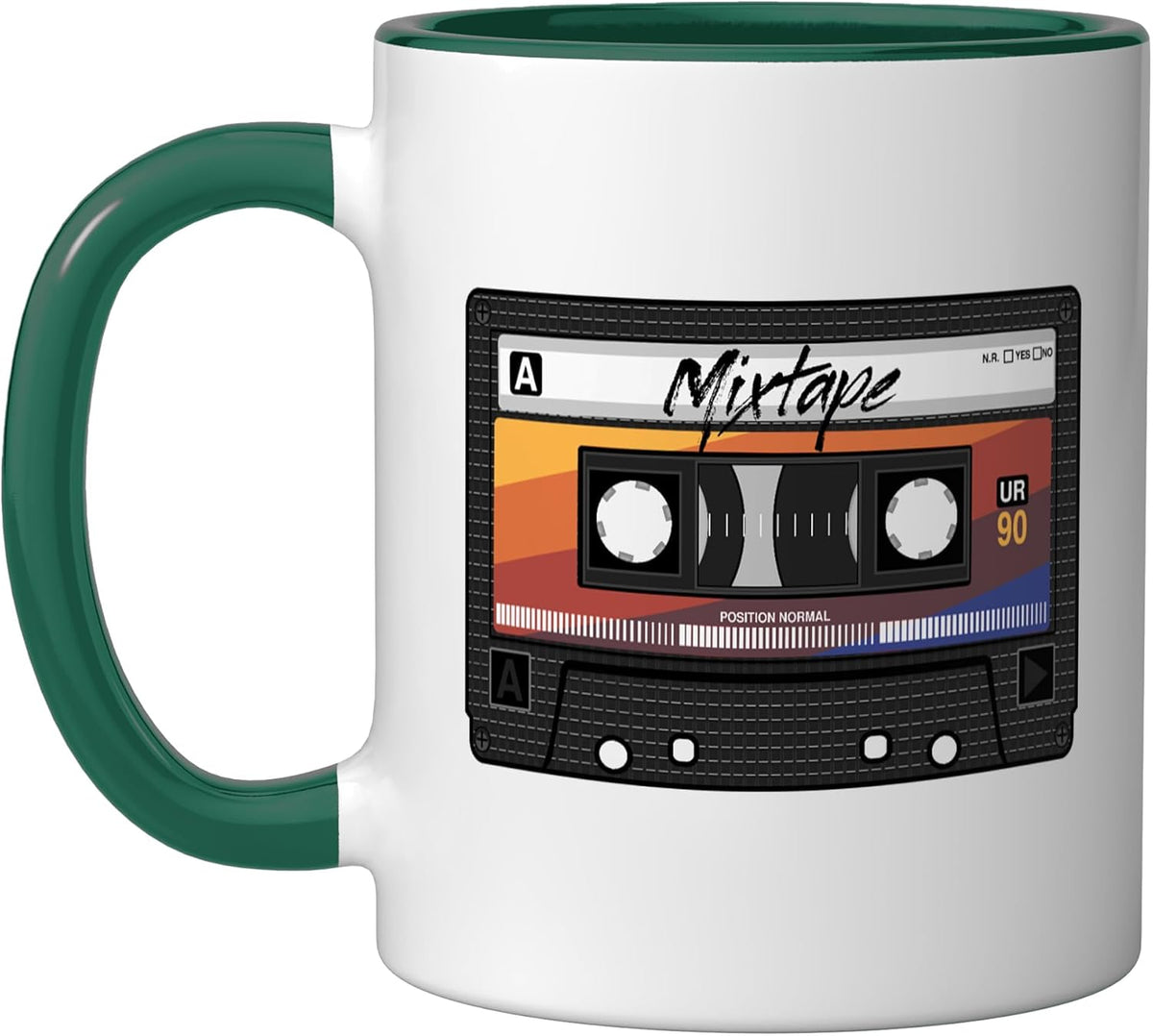 Mixtape Audio Cassette Tape 90s Party 80s Outfit Music Mix Ceramic Mug