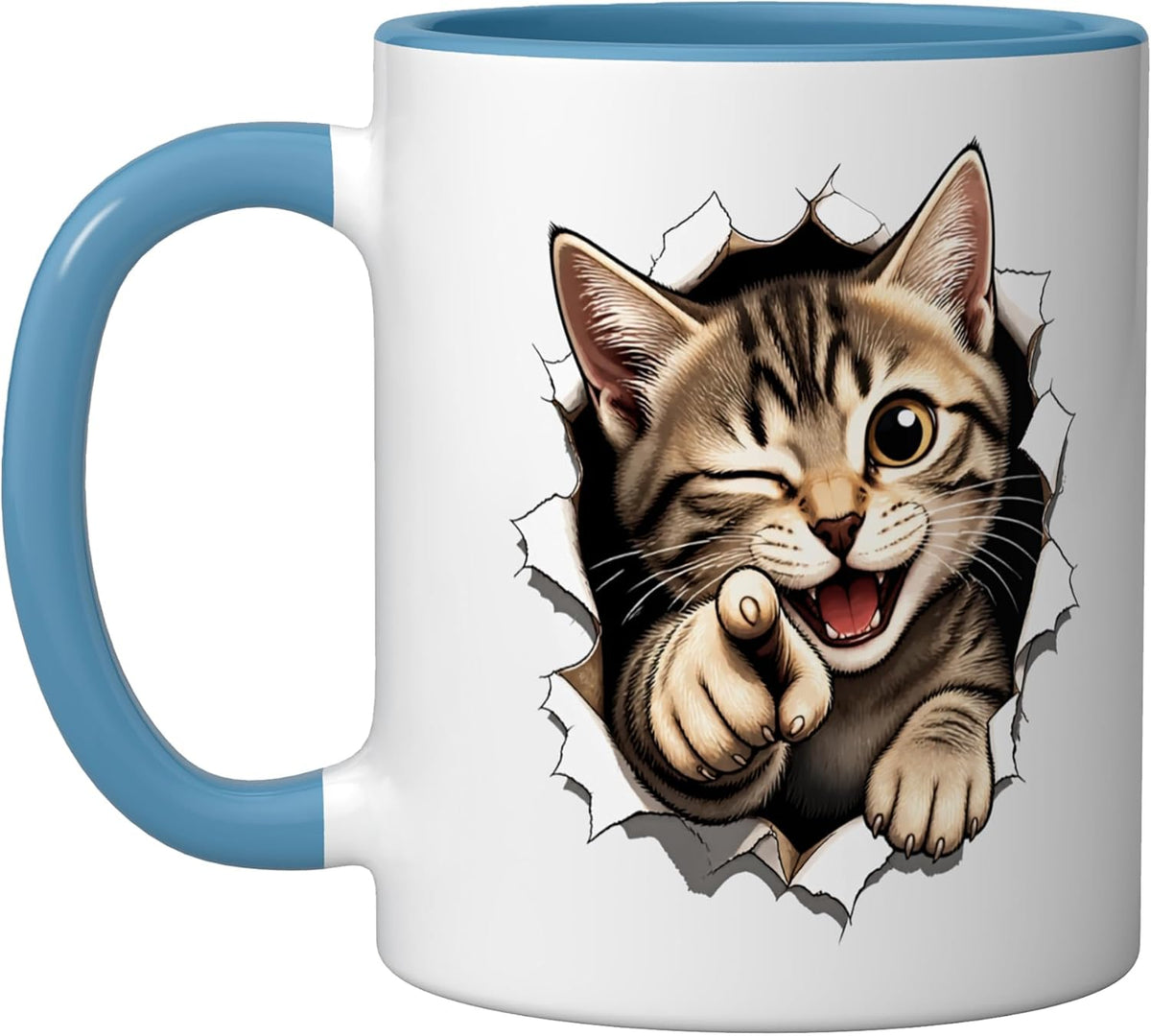 Cat Motif Art Design Gifts Cute Kitten Ceramic Mug