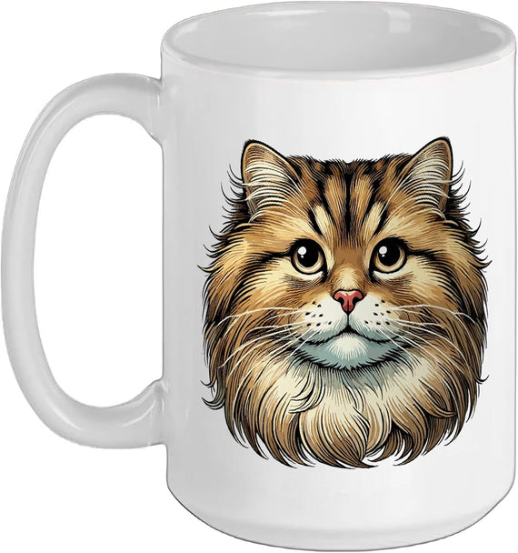 Cat Face - Siberian Cat Ceramic Mug