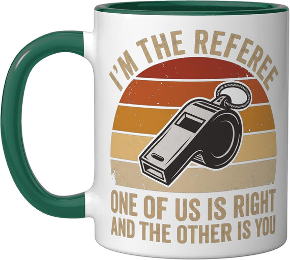 Sports Referee Funny Whistle Gag Ref Design For Men Women Ceramic Mug