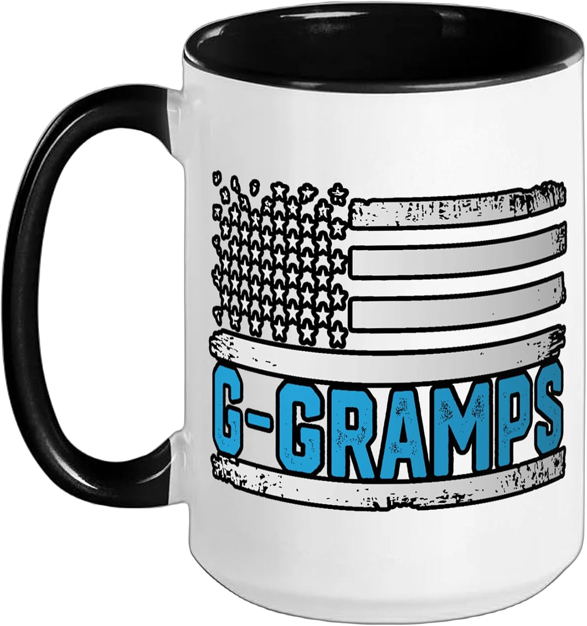 G-Gramps Vintage American Flag Fathers Day Grandpa Ceramic Mug