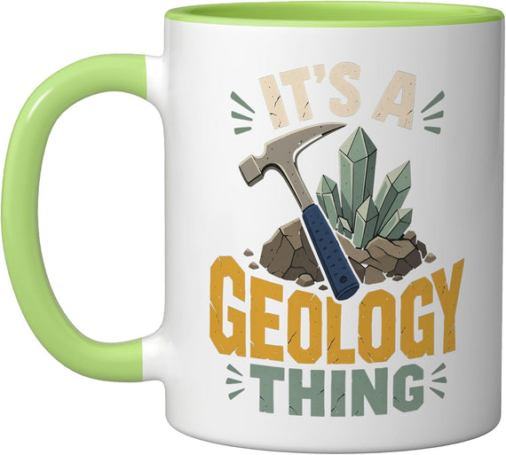 Geology Thing Rock Hammer Crystal Earth Science Ceramic Mug