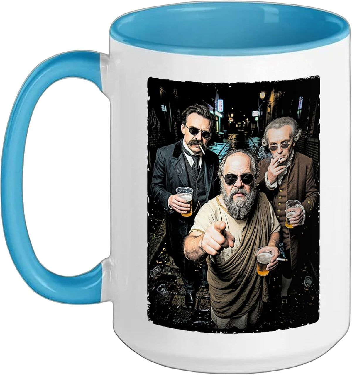 Philosophy Rampant In The Streets Funny Philosophers Ceramic Mug
