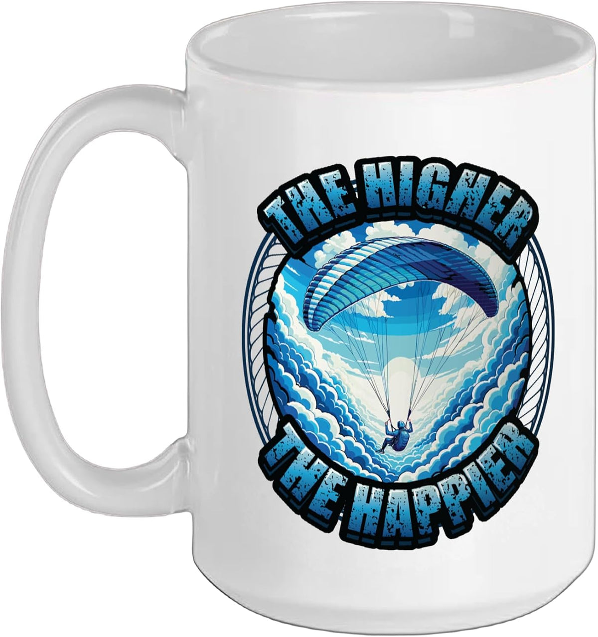 Paragliding Skydiving Parachute Paraglider Paragliding Ceramic Mug