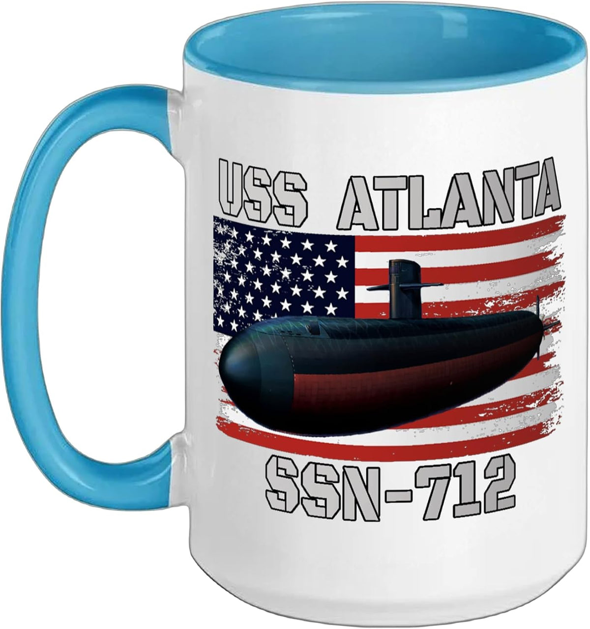 Submarine Uss Atlanta Ssn-712 Veteran Grandfather Dad Son Ceramic Mug