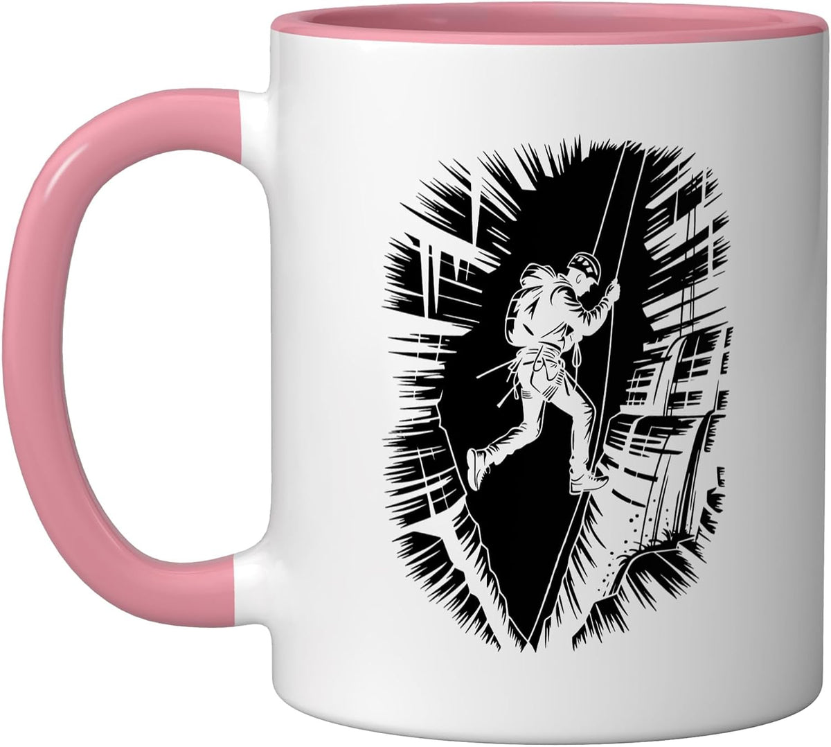 Canyoneering Through Water Filled Slot Canyon Swimmer Ceramic Mug