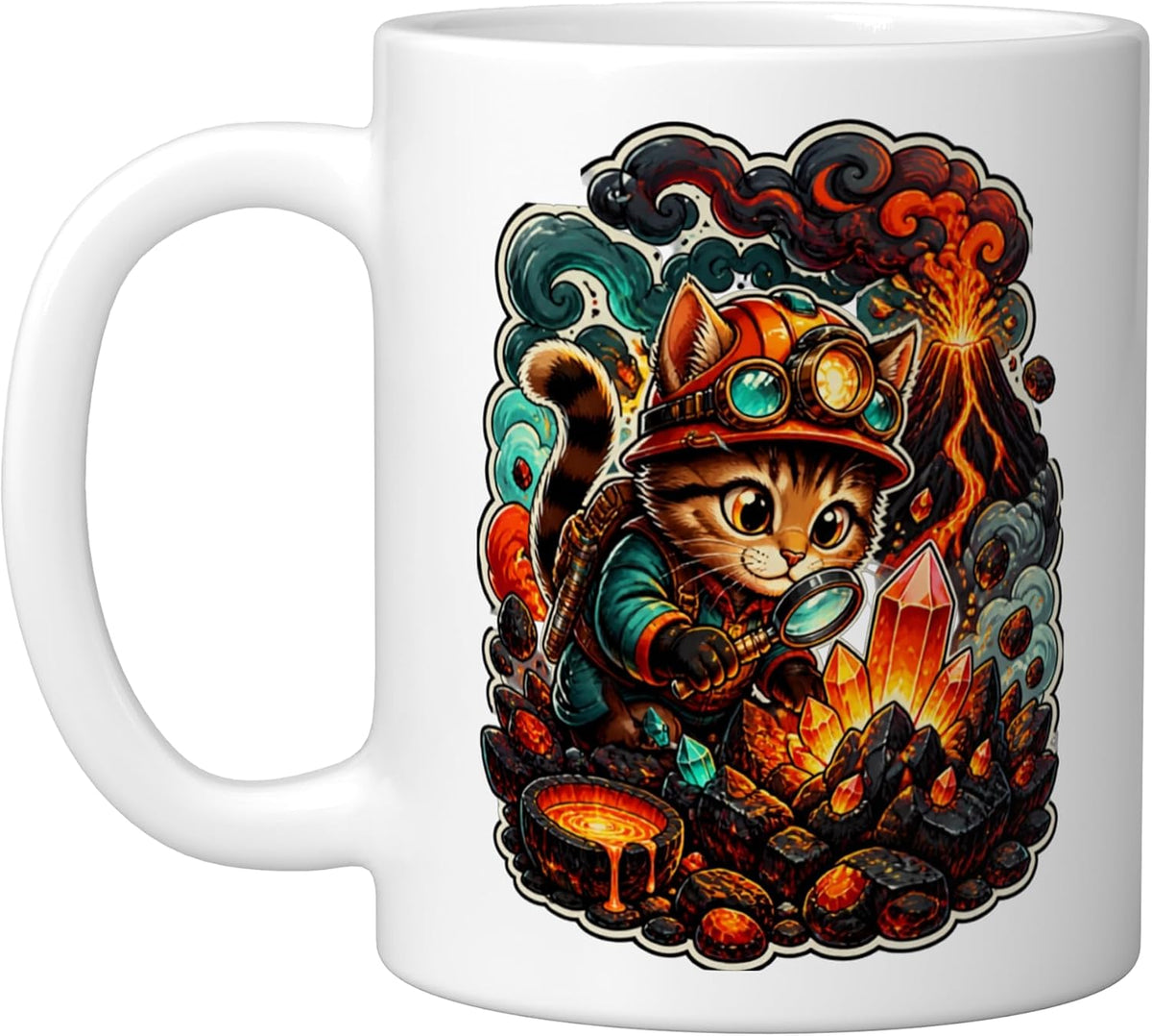 Cat Motif Art Design Gifts Cute Kitten Ceramic Mug