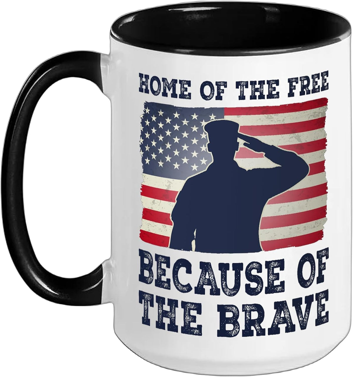 Home Of The Free Because Of The Brave Ceramic Mug