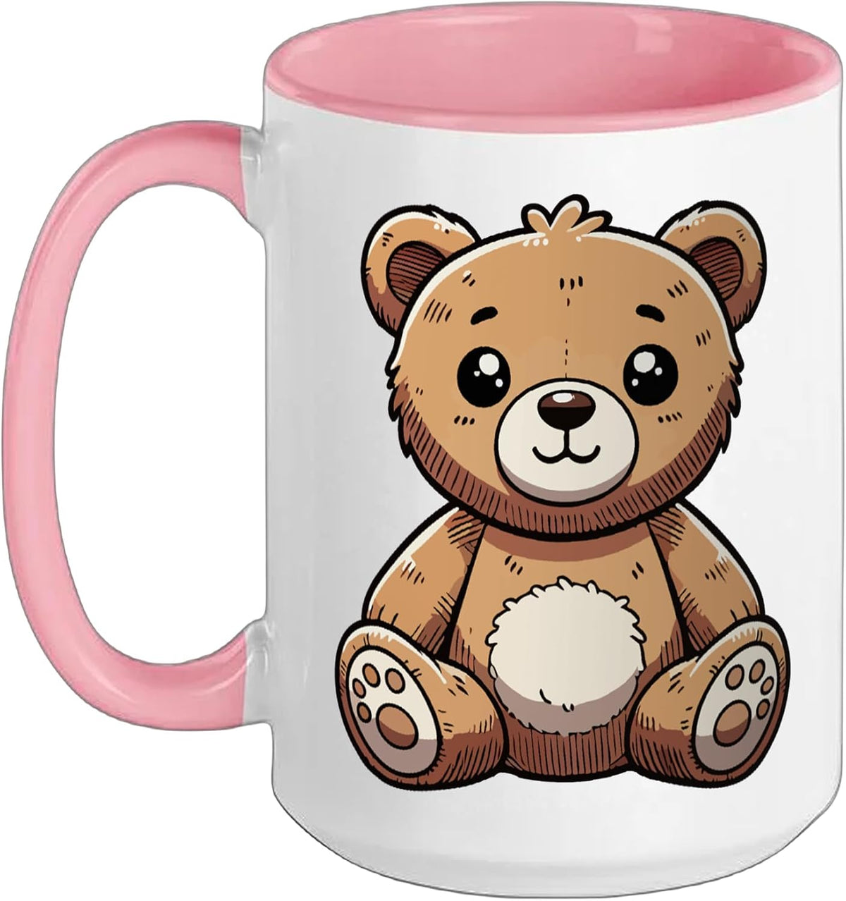 Cute Teddy Bear Art Ceramic Mug