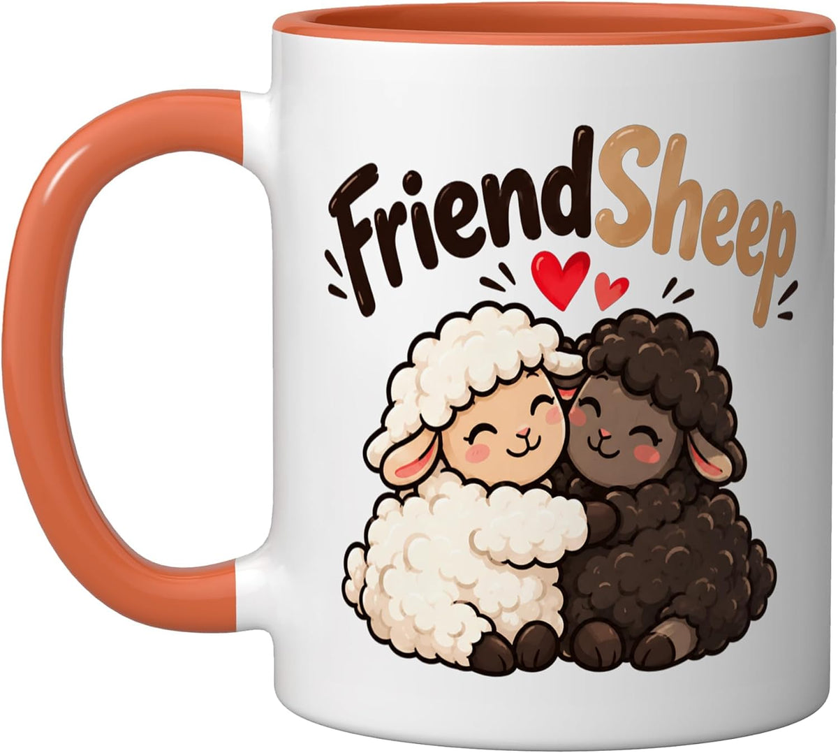 Friend Sheep Cute Best Friends Lamb Friendship Ceramic Mug