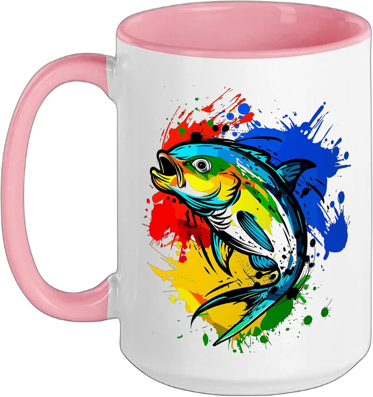 Fishing Art Fisherman Ceramic Mug