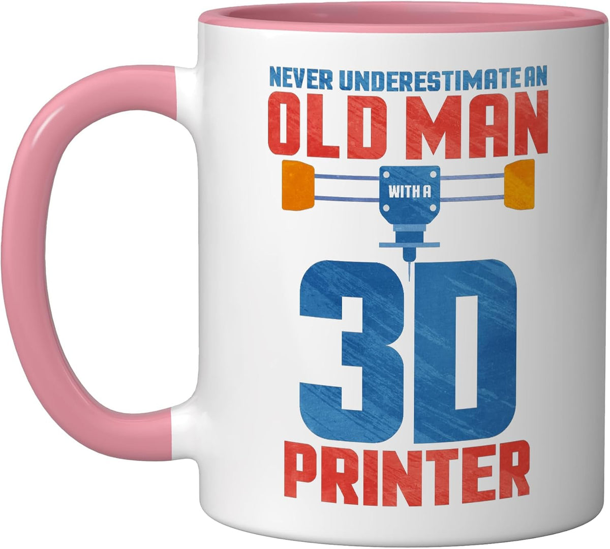 Never Underestimate An Old Man With A 3d Printer Ceramic Mug