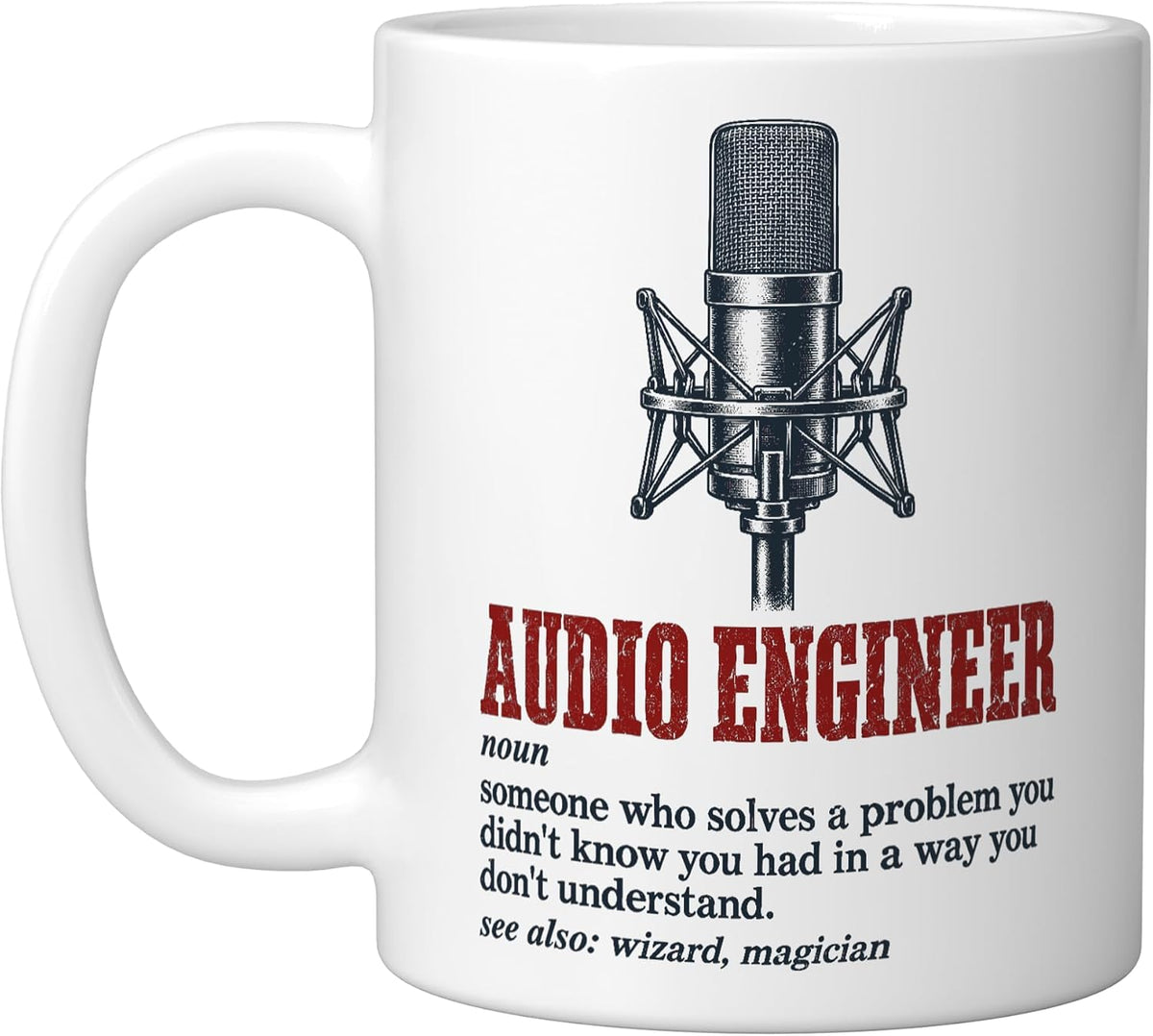 Audio Engineer Definition Music Funny Ceramic Mug