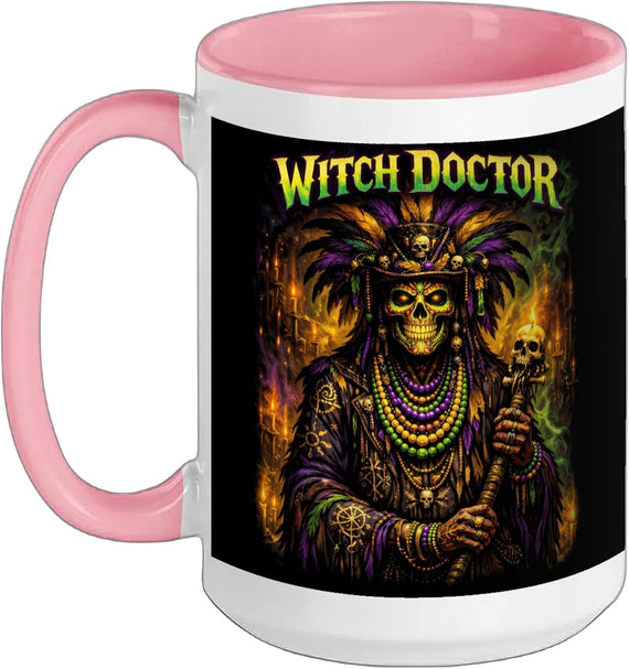 Mardi Gras Priest Top Hat New Orleans Witch Doctor Voodoo Ceramic Mug