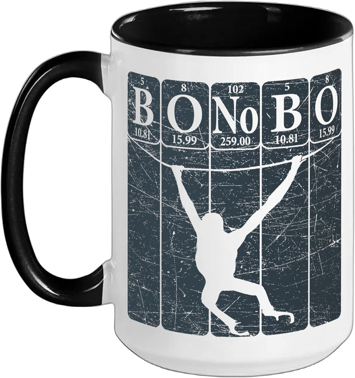 Bonobo Monkey Periodic Table Elements Ceramic Mug