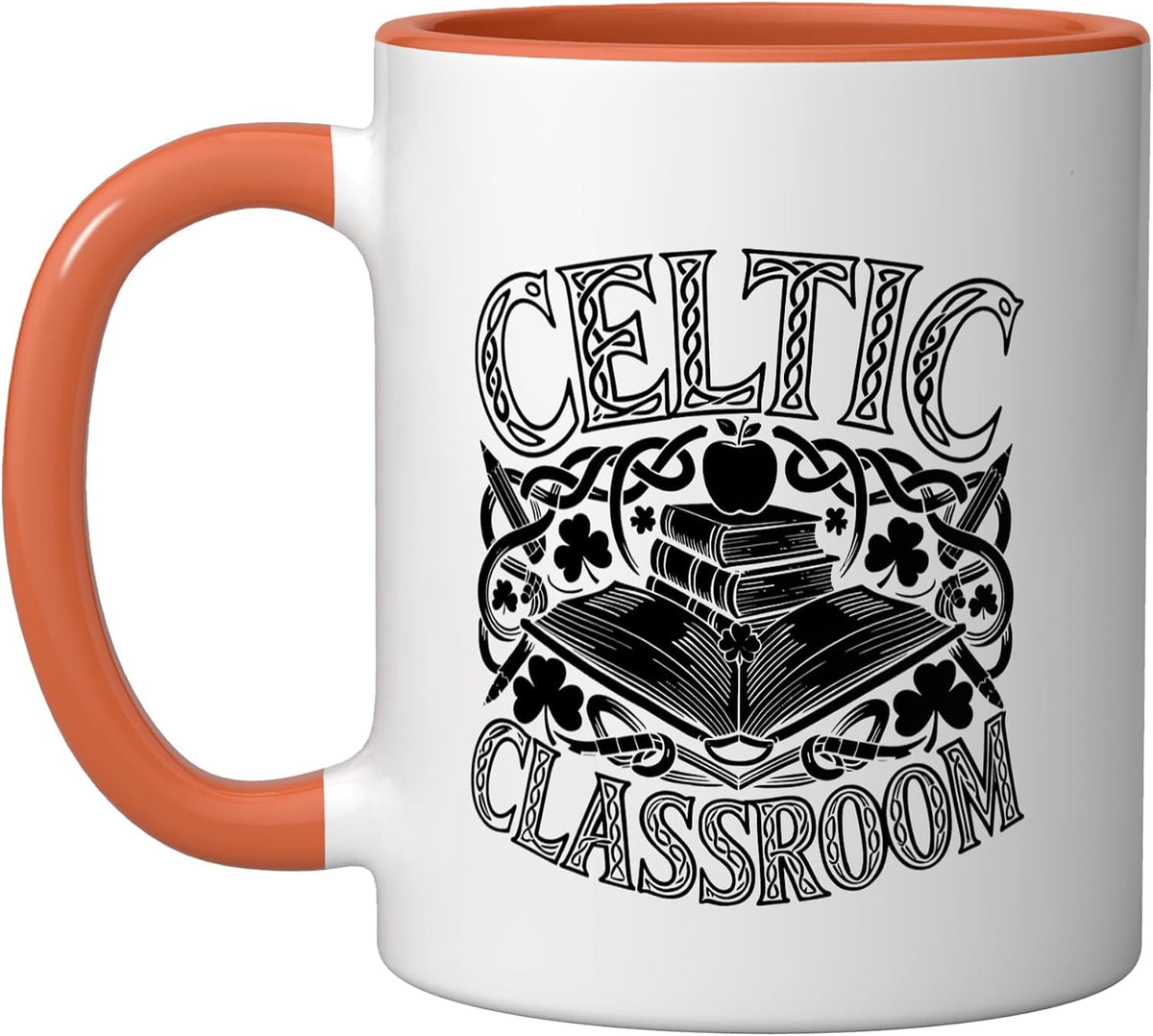 Celtic Classroom Books St Patricks Day Teacher Ceramic Mug