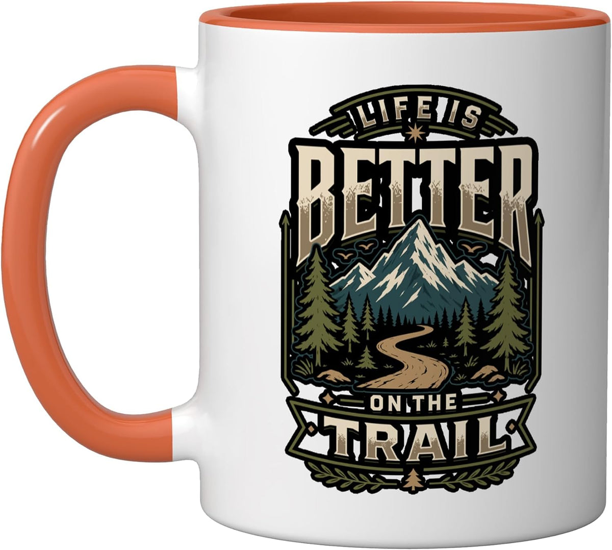 Trail Hiking Lover Mountain Hiker Ceramic Mug