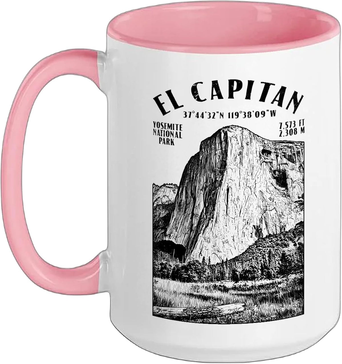Rock Climbing Climber El Capitan Yosemite Climb Location Ceramic Mug