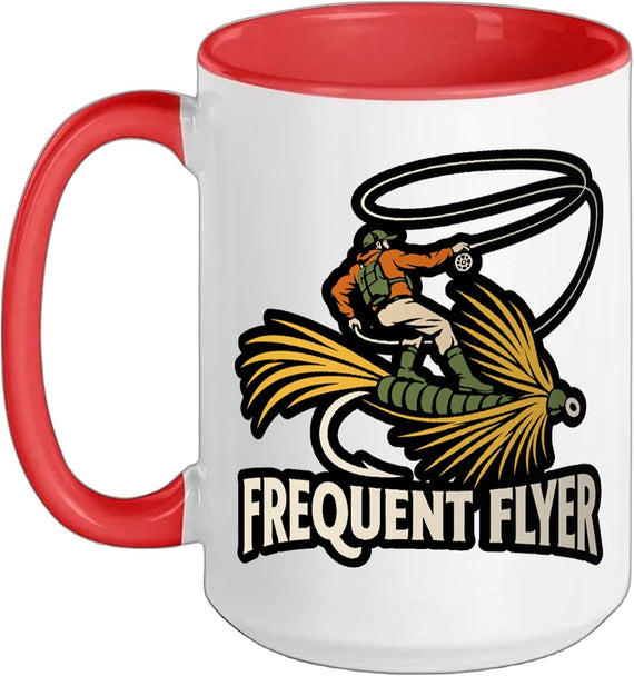 Fly Fishing Frequent Flyer Ceramic Mug