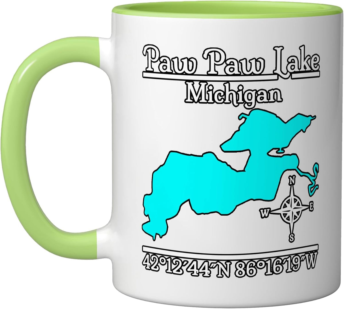Paw Lake Michigan - Classic Ceramic Mug