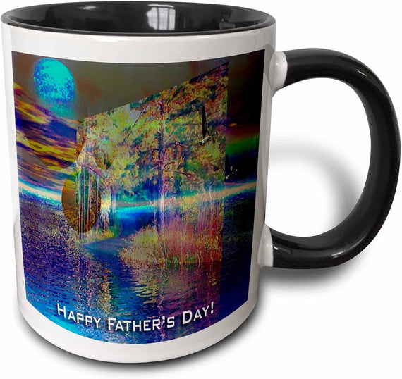 Color Of Sundown, Happy Fathers Day, 3d Ceramic Mug