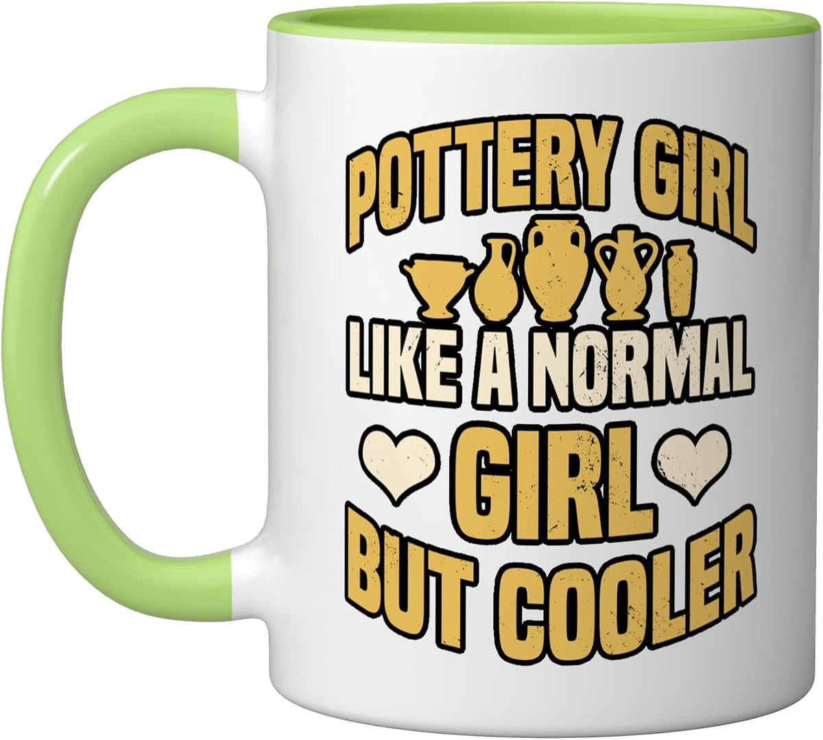 Pottery Girl Ceramist Potter Handmade Clay Artist Thrower Ceramic Mug