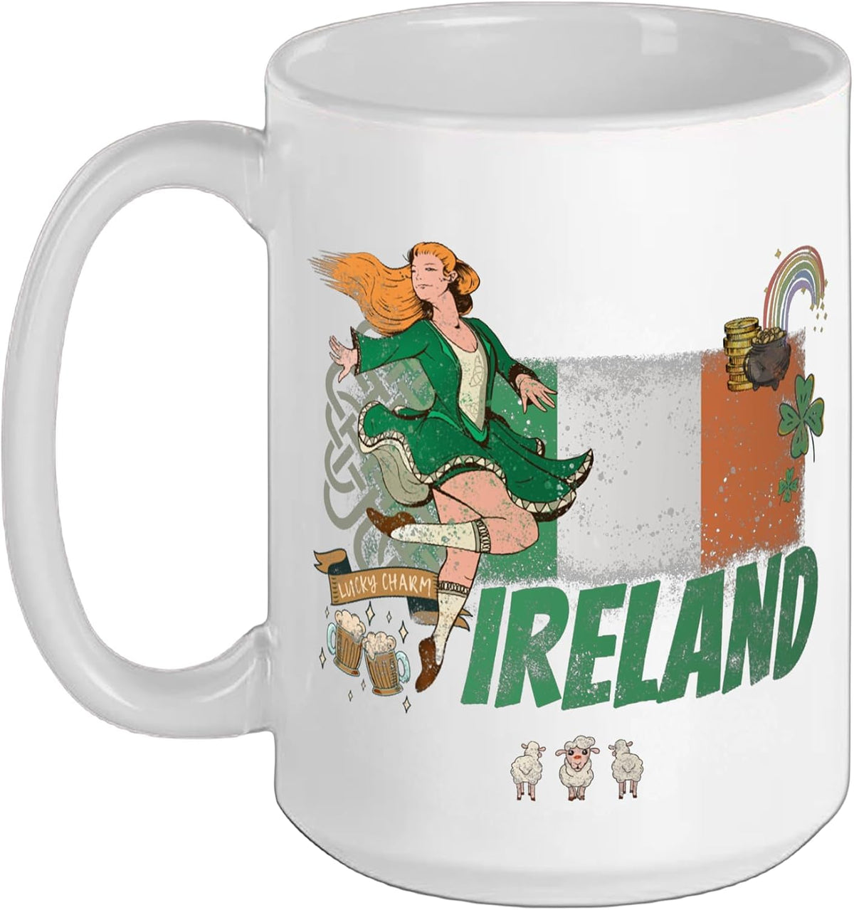 Flag St Patricks Day Souvenir Ceramic Mug