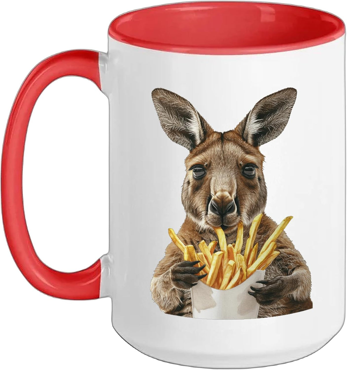 Kangaroo Fries Ceramic Mug