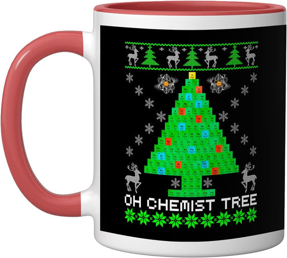Chemist Tree Christmas Shirt Science Chemistry Physics Ceramic Mug