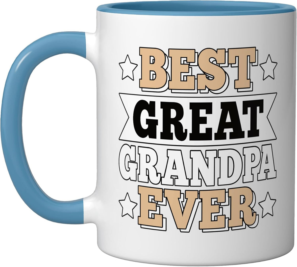 Best Great Grandpa Ever Vintage Grandfather Fathers Day Ceramic Mug