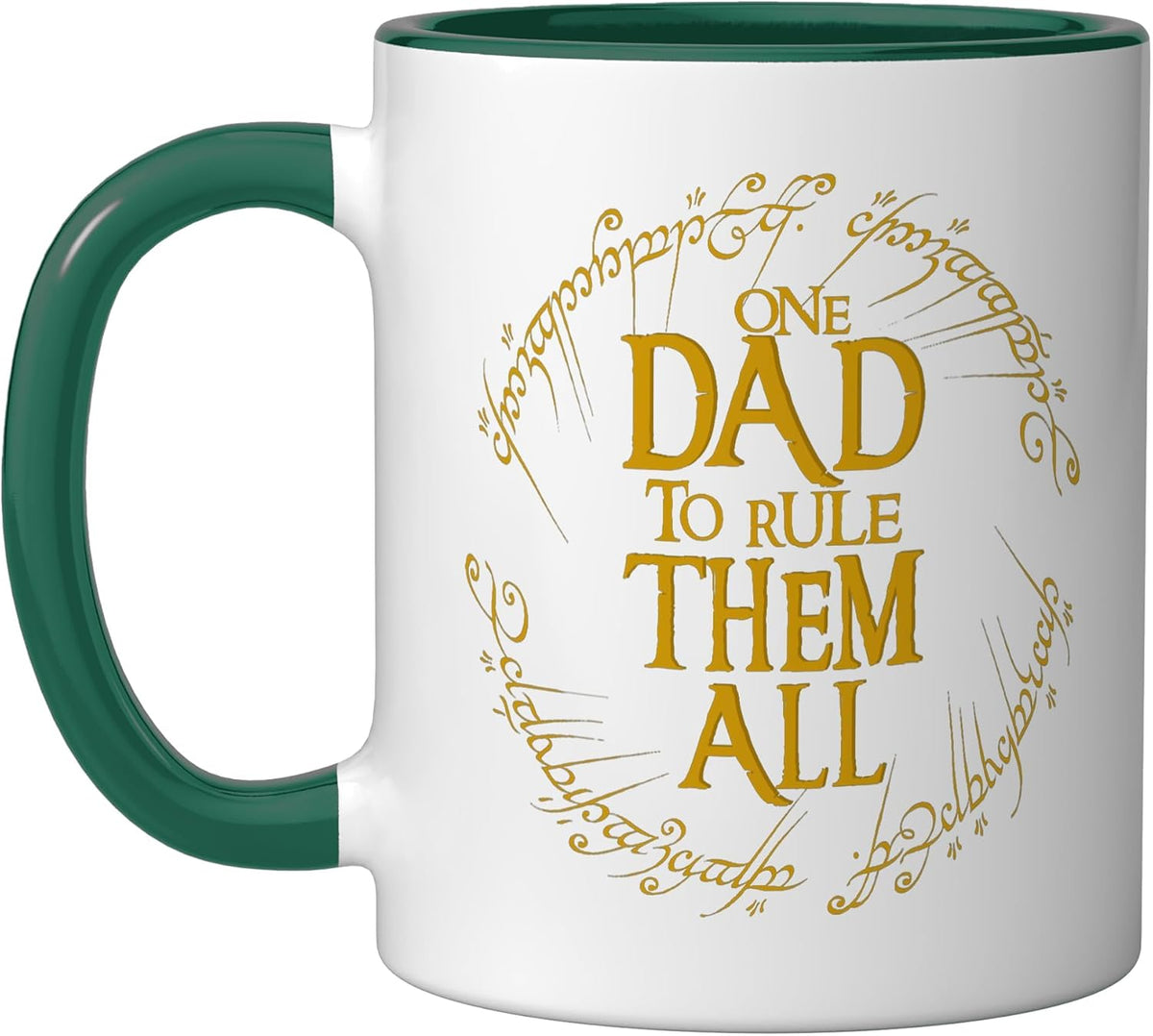 One Dad To Rule Them All Fun Dad Graphic For Fathers Day Ceramic Mug
